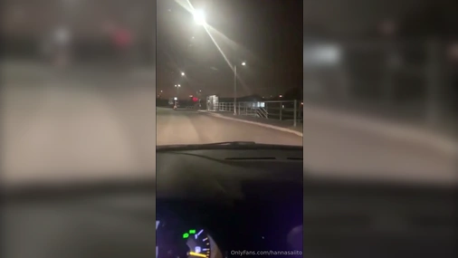Swedish hannasaiito sucking dick in the car