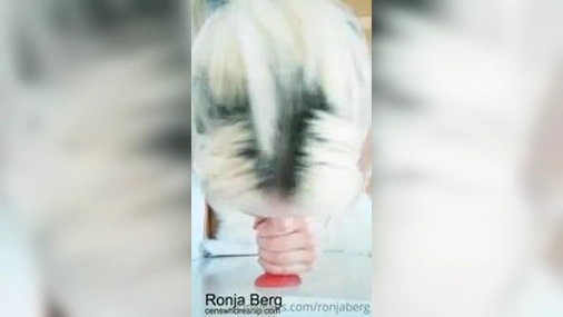 Swedish Ronja Berg - Pink Dildo Blowjob