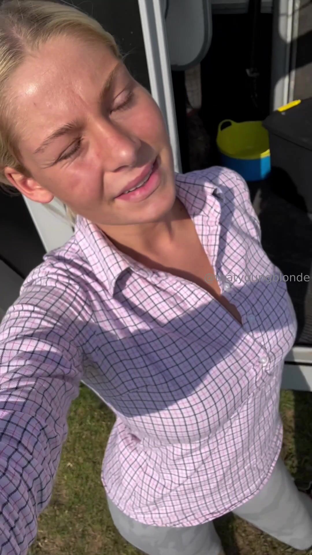 Swedish Molly Mercedes Solo Masturbation Outdoors