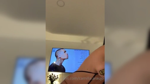 Camilla Araujo Blows And Fucks Her Dildo