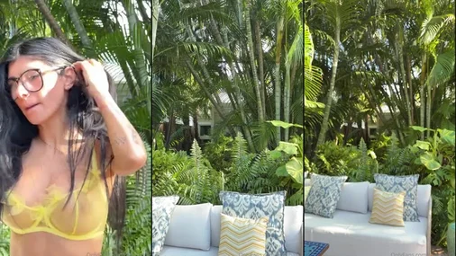 Mia Khalifa – Sexy Anprobe im Freien