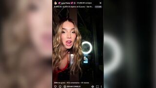 Lyna Perez - Revealing Big Bare Boobs on Livestream