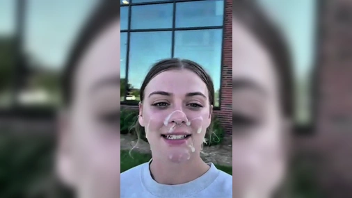 BabyKaitt College Coed Real Facial & Cum
