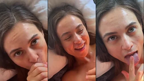 Piper_Quinn Morgenblowjob mit Sperma übergossen