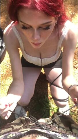 Finnish Sarasusannie Outdoor Blowjob