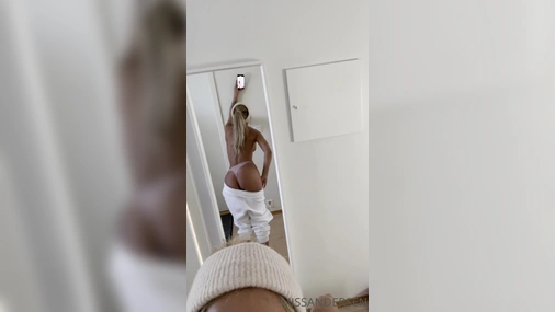 Norwegian Miss Andersen Hot Tease In Mirror