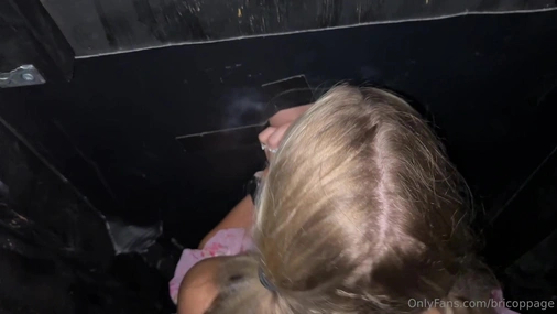 BriCoppage REAL GLORYHOLE Sucking Cock