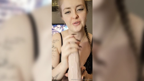 Swedish Babe VonQueenSwe Dildo Handjob Jerk Of Instructions