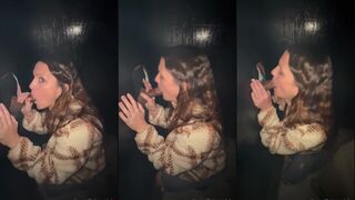 Amateur @ ECHTES Gloryhole – Schwanz lutschen