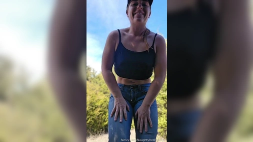 Farm Girl Uses Tow Ball For A Butt Plug