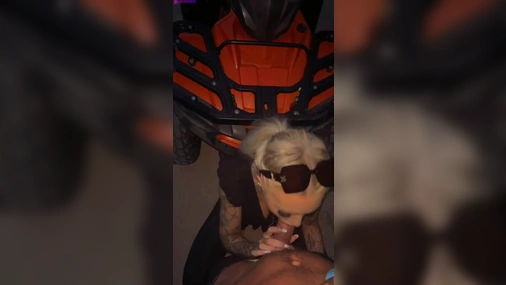 Tatted Danish Blonde Sucking Big Cock