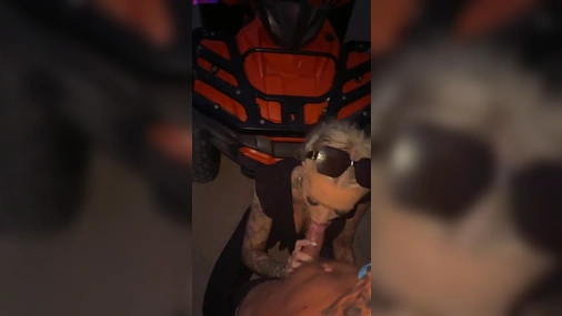 Tatted Danish Blonde Sucking Big Cock