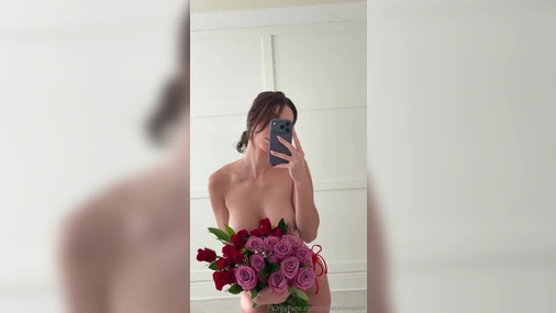 Natalie Roush Teasing Big Titties In Mirror