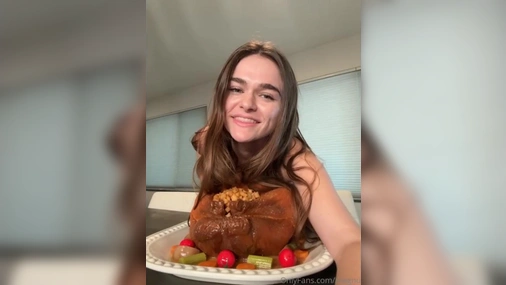 Megnutt02 - Nude Teasing During Dinner