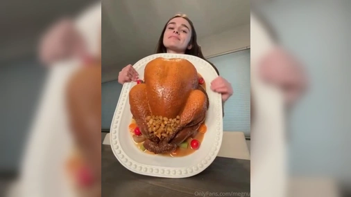 Megnutt02 - Nude Teasing During Dinner