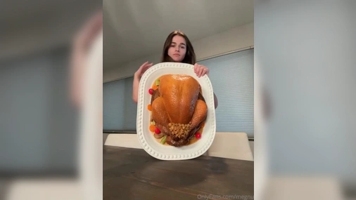 Megnutt02 - Nude Teasing During Dinner