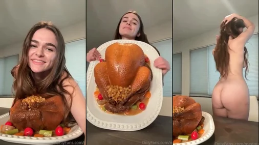 Megnutt02 – Nacktes Neckenspiel beim Abendessen