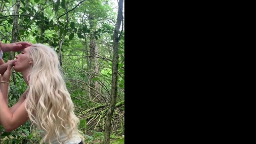 Norwegian Blonde Babe Bonnie Fucked In The Forest