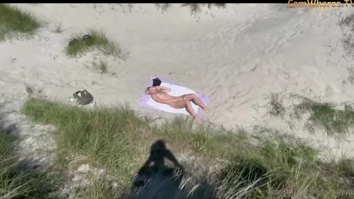 Norwegian Blonde Babe Bonnie - Fingers Her Tight Pussy On Public Beach