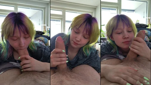 Die Finnin Lilja spielt mit einem großen Schwanz