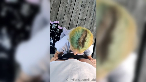 Finnish Lilja Blowjob And Handjob Outdoor