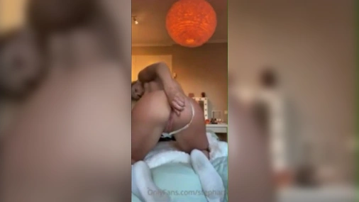 Swedish  Blonde Babe Stephaness Fingers Her Tight Pussy From Behind