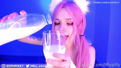 Lillypilly Ahegao Pussy Fuck With Dildo