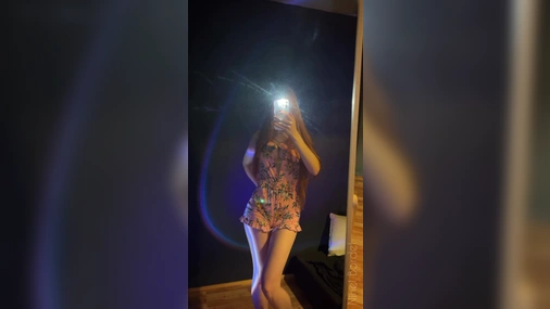 Ninel Bordel Strips In The Mirror