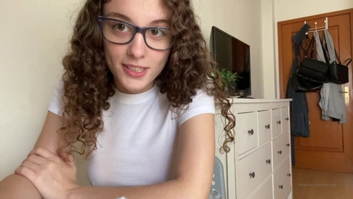 Lovelilah Masturbates With Sex Toy In Glasses
