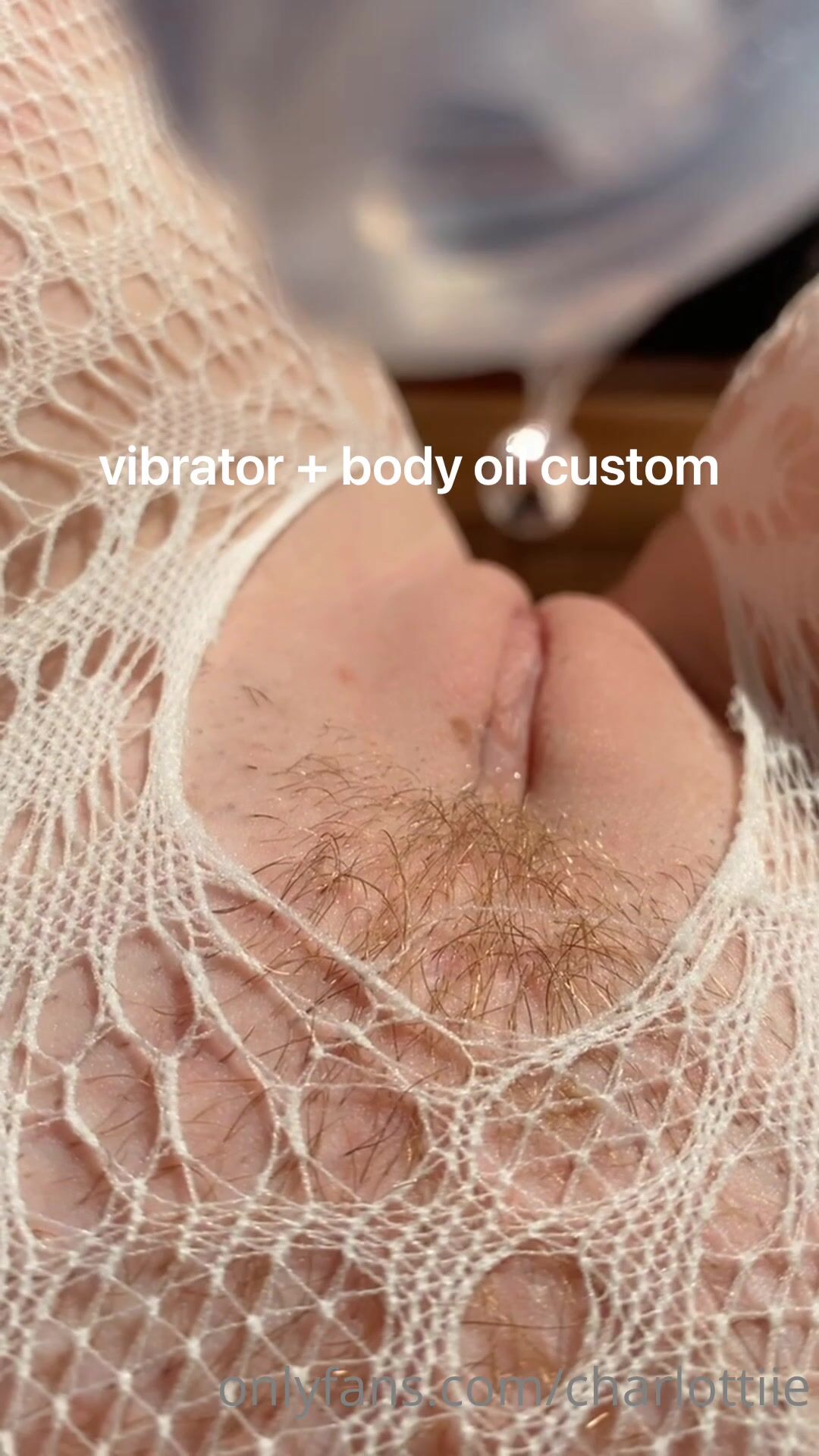 Charlottiie Oil And Sex Toy For Pussy Close Up
