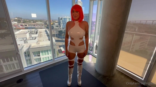 Giaxo Rides Dildo In Costume