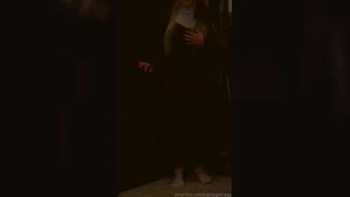 Bigtittygothegg - Sinner Nun Fucking Your Huge Cock