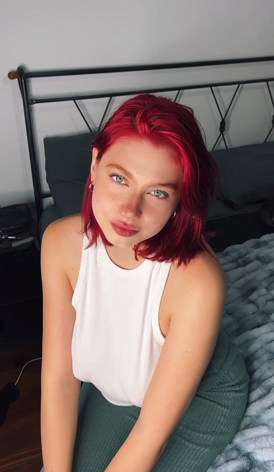 Blackwidof Stripping And Playing with Big Boobs