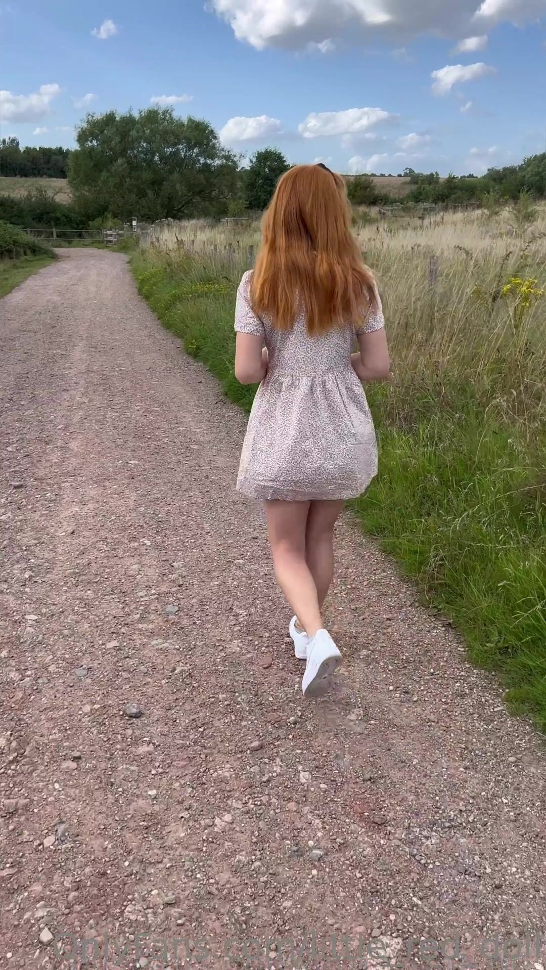Penny Petite - Sexy Ginger Sucking Big White Cock Outdoors