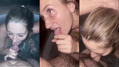 Blair Jordan Exklusives Blowjob-Video im Whirlpool