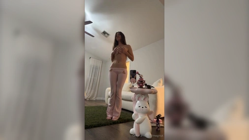 Megnutt02 - Slow Striptease And Showing Bare Ass