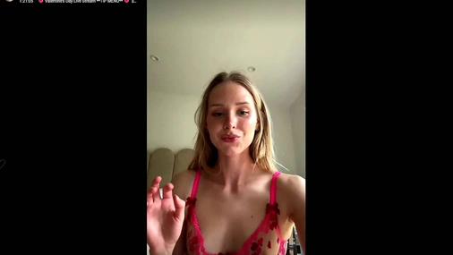 Caroline Zalog - Livestreaming In Latex See Through Clothing