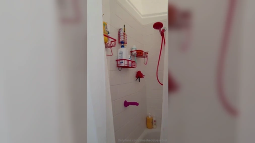 Ashley Matheson Masturbating Pussy With Toys In Shower