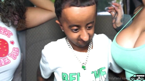 Midget Baby Alien Gets Lucky With 2 Sluts On Fan Bus