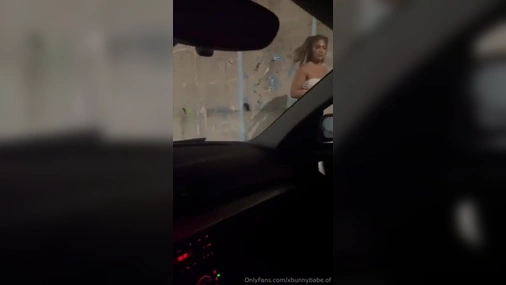 XBunnyBabe Gets Picked Up And Covered With Cum