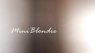 miniblondie rides a cock in cowgirl position