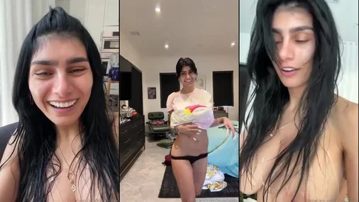 Mia Khalifa – Langer Live-Stream mit Plauderei und Duschen