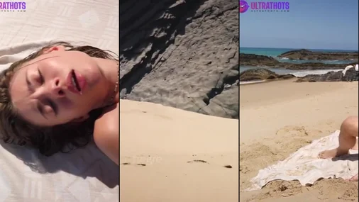 Anna Ralphs – Harte Muschi-Penetration am öffentlichen Strand