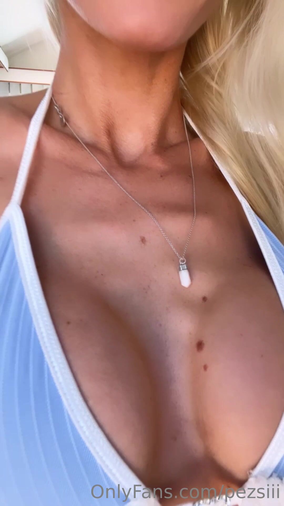 Swedish Pezsi Teasing her big tits