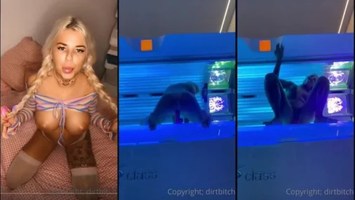 Dänische tätowierte vollbusige Blondine