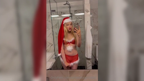 Danish Onlybabygirl2000 Teasing in christmas outfit