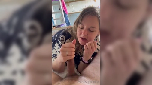 Swedish Babe Jennifer Hot Blowjob And Cum In Mouth