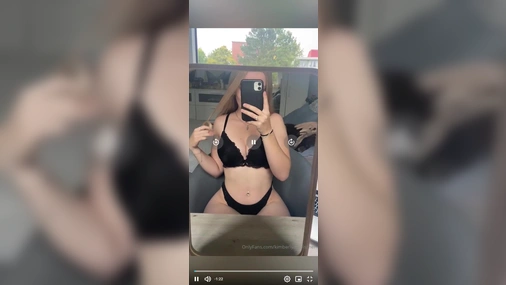 Swedish Kimberley Dirty Talk In Mirror