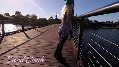 SecretCrush Public Flash And Fuck With Creampie