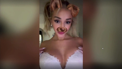 Breckie Hill Stripping And Teasing Tits On Snapchat